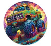 1000Pc Adults Jigsaw Puzzle Psychedelic Truck Difficult Puzzles for Adults Family Interactive Game,Craft Gift with Colorful Artwork (67.5x67.5cm)