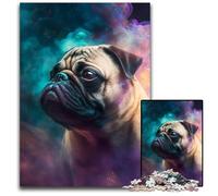 1000Pc Adults Jigsaw Puzzle Pug Nebula Impossible Jigsaw Puzzles for Adults Perfect Home Or Office Decor, Ideal 26X38CM/10.23x14.96inch