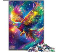 1000Pc Adults Jigsaw Puzzle Rainbow Eagle cardboard Jigsaw Puzzles for Adults Colourful, Fun, Challenging & Brainteasing (Size 26x38cm)