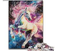 1000Pc Adults Jigsaw Puzzle Rainbow Horse Jigsaws 1000 Pieces for Adults Family Interactive Game, DIY Home Decor Brain Challenge Gift 50X75CM