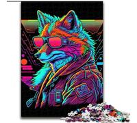 1000Pc Adults Jigsaw Puzzle Red Fox Bangers Gangster Made of Wood, for Parents, Lovers, Friends - Age 14+ 50x75cm for Birthday Holiday Christmas