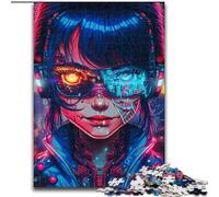 1000Pc Adults Jigsaw Puzzle Robot Girl 1000 Piece Jigsaw Puzzles for Adults Ideal Holiday Or Birthday Gift, Party Game Toy Size 50X75CM