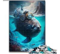 1000Pc Adults Jigsaw Puzzle Seal Supernatural Impossible Jigsaw Puzzles for Adults for Teenagers Challenging Toy Games (Size 26x38cm)