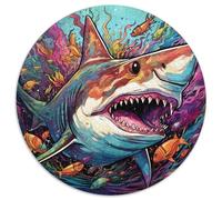 1000Pc Adults Jigsaw Puzzle Shark Difficult Puzzles for Adults Family Interactive Game,Craft Gift with Colorful Artwork (67.5x67.5cm)