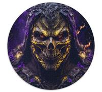 1000Pc Adults Jigsaw Puzzle Skeleton on Fire Impossible Jigsaw Puzzles for Adults Brain Teaser,Adult Game,Family Interactive Activity 67.5x67.5 cm