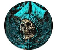 1000Pc Adults Jigsaw Puzzle Skeleton Pirate Jigsaw Puzzles for Adults Family Game Night, Home Decor & Brain Training Gift 67.5x67.5cm