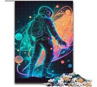 1000Pc Adults Jigsaw Puzzle Space Astronaut Made of Wood, Ideal for Family Fun, Relaxation 50x75cm for Teenager & Family Fun