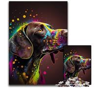1000Pc Adults Jigsaw Puzzle Spirit Dog Puzzles for Adults Educational Toy for Teenagers, Home Office Decor 26X38CM/10.23x14.96inch
