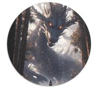 1000Pc Adults Jigsaw Puzzle Temple Guardian Impossible Jigsaw Puzzles for Adults Brain Teaser,Adult Game,Family Interactive Activity 67.5x67.5 cm