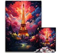 1000Pc Adults Jigsaw Puzzle The Colorful Psychedelia of Tokyo Tower Impossible Jigsaw Puzzles for Adults Educational Brain Teaser Artistic Home & Office Decor Age 1000 PCS(75x50cm)