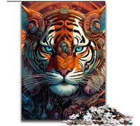 1000Pc Adults Jigsaw Puzzle Tiger Warrior Jigsaw Puzzles 1000Pieces for Adults with Family Interactive Game, for Ages 14+ (Size 26x38 cm)