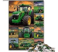 1000Pc Adults Jigsaw Puzzle Tractor Collage Puzzles for Adults 26X38CM Brain Teaser & Home Decor, Perfect