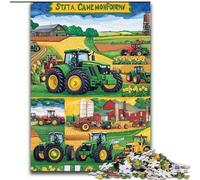 1000Pc Adults Jigsaw Puzzle Tractor Collage Puzzles for Adults 26X38CM for Home Decor, Ideal Christmas & New Year Gift for Teenagers