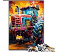 1000Pc Adults Jigsaw Puzzle Tractor Jigsaw Puzzles for Adults Family Interaction & Brain Challenge, Family Activity Challenge (Szie 26x38cm)