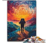 1000Pc Adults Jigsaw Puzzle Traveler Impossible Jigsaw Puzzles for Adults Gift DIY Fun Suitable for Home Living Room Office Decoration (Size 50x75cm)