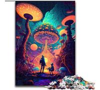 1000Pc Adults Jigsaw Puzzle Travelers in A Different Realm Made of Wood, Home Activity for Holidays, Birthdays, And Family Game Nights 50x75cm for Family Interactive Game