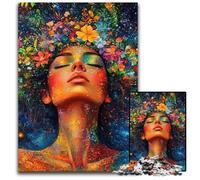 1000Pc Adults Jigsaw Puzzle Tree Elf Fairy Cardboard Jigsaw Puzzles Educational Games, Enhance Love between Couples for Age 14 Years Up 26X38CM