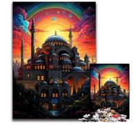 1000Pc Adults Jigsaw Puzzle Türkiye Hagia SophiaPaper Jigsaw Challenging DIY Brain Teaser Perfect Family Game Or Decorative Gift 1000 PCS(38x26cm)