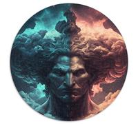 1000Pc Adults Jigsaw Puzzle Twin Cloud Gemini Puzzles for Adults Challenging DIY Art for Enthusiasts, for Relaxation (67.5x67.5cm)