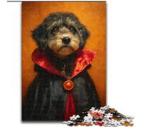 1000Pc Adults Jigsaw Puzzle Vampire Dog Jigsaw Puzzles 50X75CM Ideal for Teenagers & Collectors, Travel Gift, Family Activity