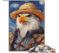 1000Pc Adults Jigsaw Puzzle Van Gogh Eagle Made of Wood, Ideal for Family Fun, Relaxation 50x75cm Family Fun Craft, Perfect for Birthdays, Holidays