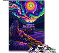 1000Pc Adults Jigsaw Puzzle Wandering Wonder Jigsaw Puzzle 1000 Pieces Challenging Brain Teaser for Teenagers, Perfect for Home Decor Or Gift Size 26X38CM
