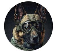 1000Pc Adults Jigsaw Puzzle War Dog Cardboard Puzzles for Birthdays, Holidays & Home Decor (67.5x67.5cm)