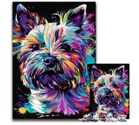 1000Pc Adults Jigsaw Puzzle West Highland Terrier Puzzles for Adults for Parents, Lovers, Friends - Age 14+ 50x75CM/19.68x29.52inch