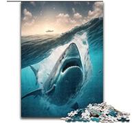 1000Pc Adults Jigsaw Puzzle Whale Shark Impossible Jigsaw Puzzles for Adults for Teenagers Challenging Toy Games (Size 26x38cm)