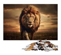 1000Pc Adults Jigsaw Puzzle Wild Majesty Wooden Jigsaw Puzzles for Adults Brain Teaser Game Interactive Family Game Suitable for Ages 1000 PCS(75x50cm)