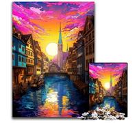 1000Pc Adults Jigsaw Puzzle Zurich_Old_Town Wooden Jigsaw Challenging DIY Brain Teaser Perfect Family Game Or Decorative Gift 1000 PCS(75x50cm)