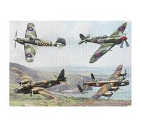 The Leonardo Collection Macneil Studios Planes Puzzles 1000pc | 70 x 50cm Size, 1000 Precision Pieces, FSC Material, Aviation Artwork, Challenging Build, Decorative Display