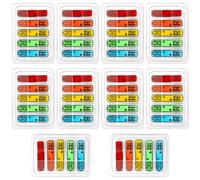 1000pcs /10 Pack Sign Date Here Tabs, 5 Colors Arrow Sign Message Flag with Dispenser Waterproof Sticky Sign & Date Stickers for Planner Book Notary Paper Reminder Easy to Post