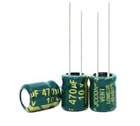 1000PCS-100PCS 10V470UF 470UF 10V high-frequency crystal Electrolytic Capacitors Size:6X12MM IDGTTLDF(10V470UF 1000PCS)