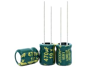 1000PCS-100PCS 10V470UF 470UF 10V high-frequency crystal Electrolytic Capacitors Size:6X12MM IDGTTLDF(10V470UF 100PCS)