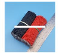 1000Pcs 10cm 26AWG Red Black Double End Tinned PCB Solder Electronic Wire Jumper Connector AUOQKQUT
