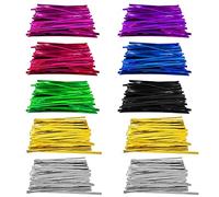 1000PCS 10cm Cable Ties, 8 Colors, Sealed Cable Ties Packaging, Metal Bow Ties, Suitable for Candy Bags, Party Supplies, Wrapping Gifts