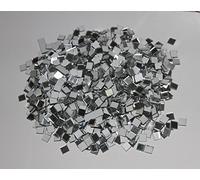 1000pcs 1x1cm Mosaic Square Mirror Sticker, Wall Mirror Sticker,DIY Craft& Scrapbooking Accessory (Silver)