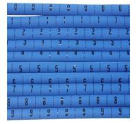 1000PCS 2:1 Shrink Ratio 0 to 9 Printed Marked Thermoretractile Wires Tubing, Heat Shrink PVC Material Pipes(Blue,16mm)