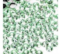 1000pcs 2mm Flat Back Non-Stick Rhinestone Crystal Diamantes Nail Art & Craft Scrapbooking Embellishments 90 Available Colours (2mm, Light Green #16)