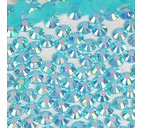 1000pcs 2mm Flat Back Non-Stick Rhinestone Crystal Diamantes Nail Art & Craft Scrapbooking Embellishments 90 Available Colours (2mm, AB Blue #A22)