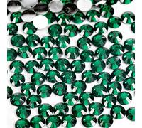 1000pcs 2mm Flat Back Non-Stick Rhinestone Crystal Diamantes Nail Art & Craft Scrapbooking Embellishments 90 Available Colours (2mm, Emerald #20)
