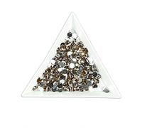 1000pcs 2mm Flat Back Resin Rhinestones Bling Crystal Diamantes for Nail Art & Craft(2mm, Coffee)