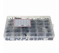 1000pcs 36 Values 0.1uF 50V-1000uF 16V Capacitors 4.7UF 10UF 22UF 33UF 47UF Electrolytic Capacitor Assortment Box Kit