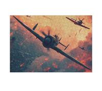1000pcs(38x26cm) Jigsaw Puzzles for Adults Jigsaw Aerial Dogfight Puzzle for Adults Hands-on Game Wall Art Fun at Home Activities, 1000pcs(38x26cm)
