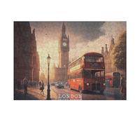 1000pcs(38x26cm) Jigsaw Puzzles for Adults Jigsaw London England UK Puzzle for Adults Hands-on Game Wall Art Fun at Home Activities, 1000pcs(38x26cm)