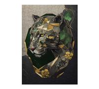 1000pcs(38x26cm) Rompecabezas Para Adolescentes Abstract Panther Rompecabezas Para Adultos Juego Familiar Una Obra De Arte Regalos Únicos Para Cumpleaños