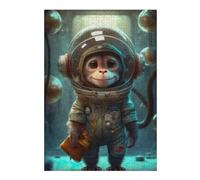 1000pcs(38x26cm) Rompecabezas Para Adolescentes Astronaut Space Monkey Rompecabezas Juguetes Antiestrés Regalos Para Mujeres Es Ideal Como Regalo 1000pcs(38x26cm)