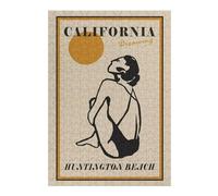 1000pcs(38x26cm) Rompecabezas Para Adolescentes California Dreaming Huntington Beach Art Print Rompecabezas Para Adultos Juego Práctico Desafío Difícil Desafío Educativo 1000pcs(38x26cm)