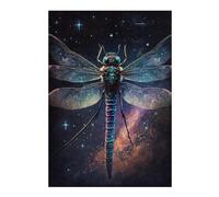 1000pcs(38x26cm) Rompecabezas Para Adolescentes Cosmic Dragonfly Art Print-3 Rompecabezas Juguetes Antiestrés Decoración Del Hogar Juego Desafiante Regalos 1000pcs(38x26cm)